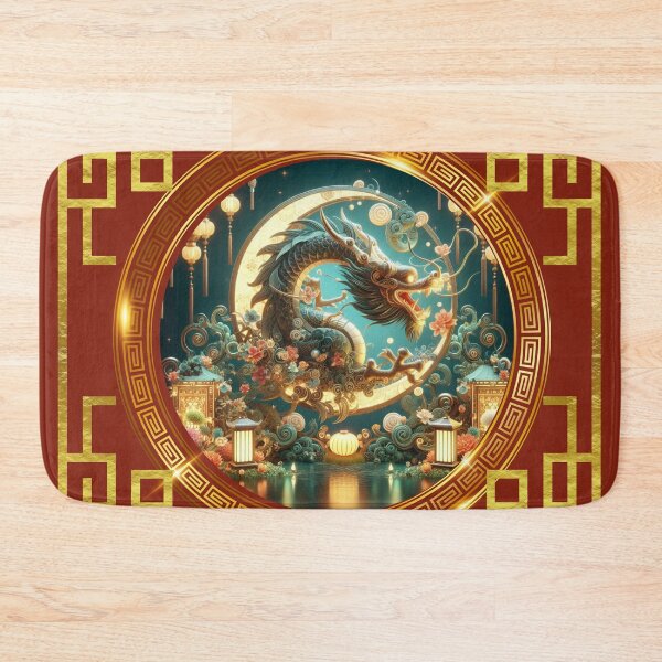 Item preview, Fantasy Dragon zodiac ushering Lunar New Year (silvergoldvisionary) designed and sold by SGVisionary.