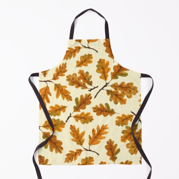 Item preview, Autumnal oak leaves on off white designed and sold by Katerina Mitkova Kirilova.