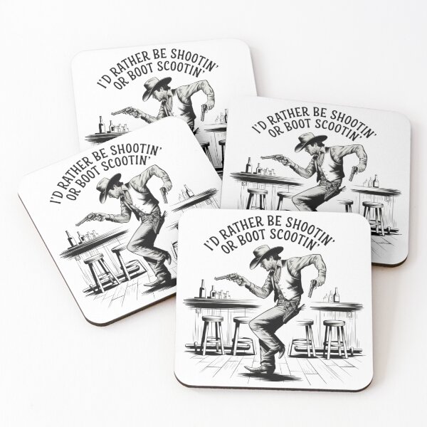 Item preview, I'd Rather Be Shootin' Or Boot scootin' designed and sold by FunkyCatDesigns.