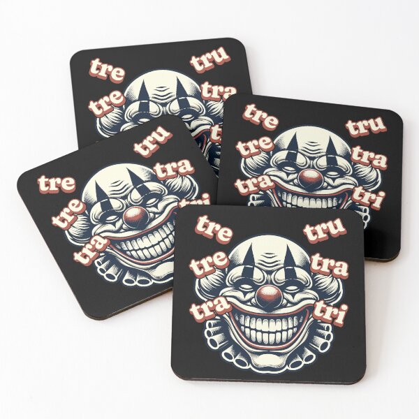 Item preview, Creepy Clown With Tre-tre-tra-tru Internet Meme designed and sold by LuminOrb.