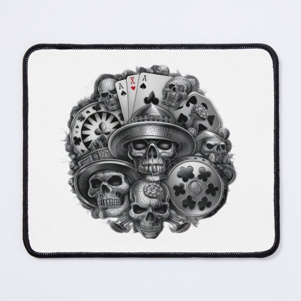 Item preview,  halloween Skulls with playing cards,halloween Skulls,halloween pumpkin,Halloween Hr,halloween illustration designed and sold by Expressions-Sel.