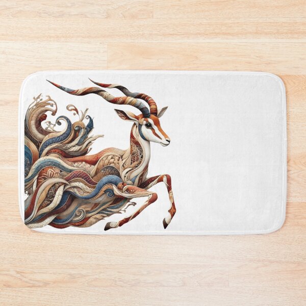 Item preview, Tribal Gazelle Art Tee - Earth-Tone Wildlife Elegance designed and sold by BlankCanvasHaHa.