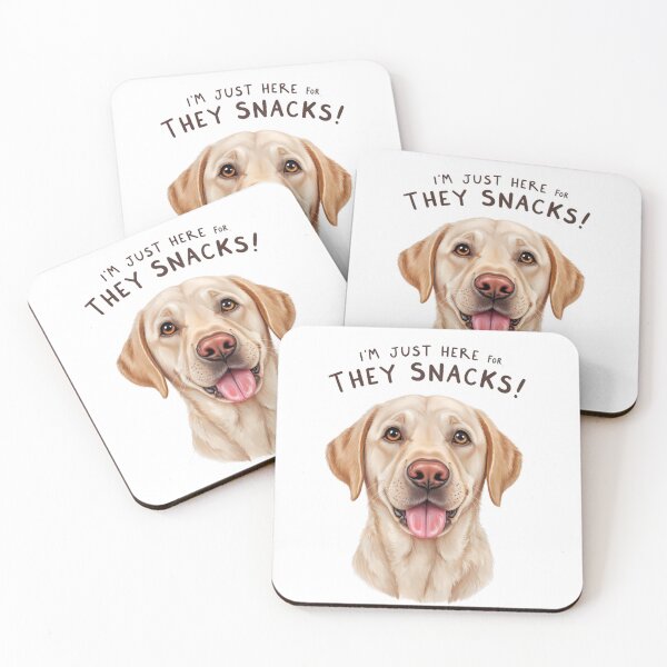 Item preview, Labrador Energy: I'm Just Here For They Snacks! designed and sold by PixelEyeArts.