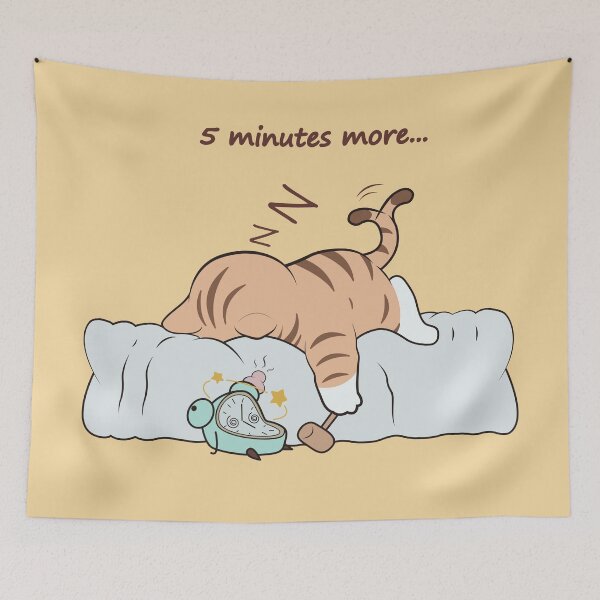 Item preview, 5 Minutes More - Lazy Cat designed and sold by Faissal Thomass.
