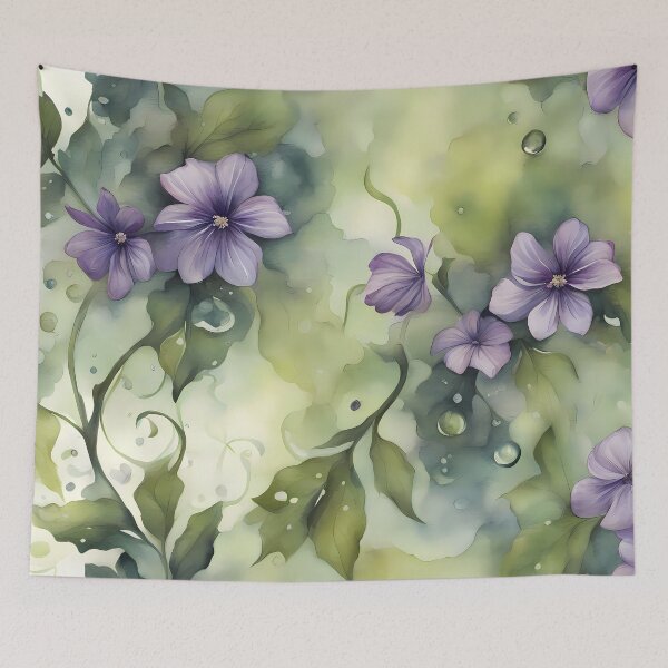 Item preview, Purple Flower Vine designed and sold by CalmnessbyChoice.