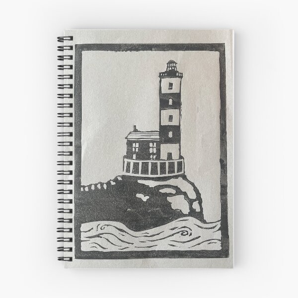 Item preview, Lighthouse Lino Cut  designed and sold by ChloeMcMinn.