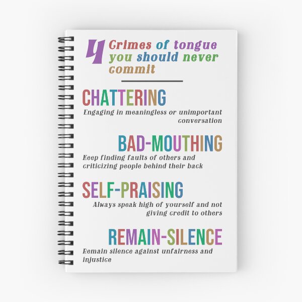 Item preview, Four Crimes of toung you should never commit designed and sold by VISUAL EDUCATION HUB.
