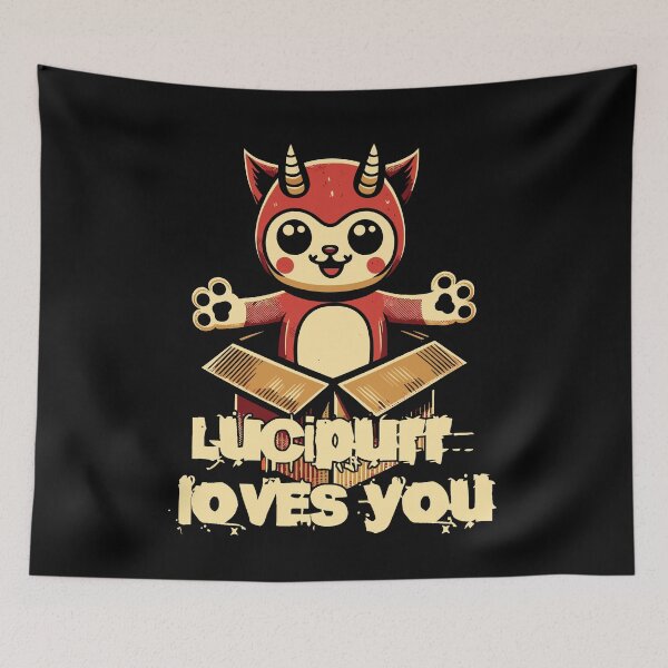 Item preview, Luci Puff Loves You Demonic Plush Toy designed and sold by LuminOrb.