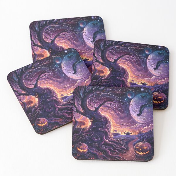 Item preview, Cosmic Halloween Path designed and sold by EndOfRainbowArt.