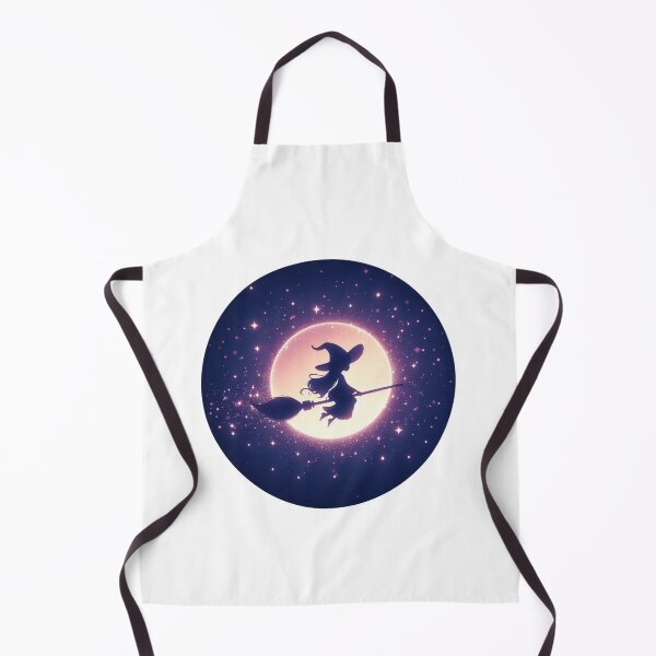 Item preview, Witch Riding A Broom In The Moonlight designed and sold by Spike The Punch Design Co..