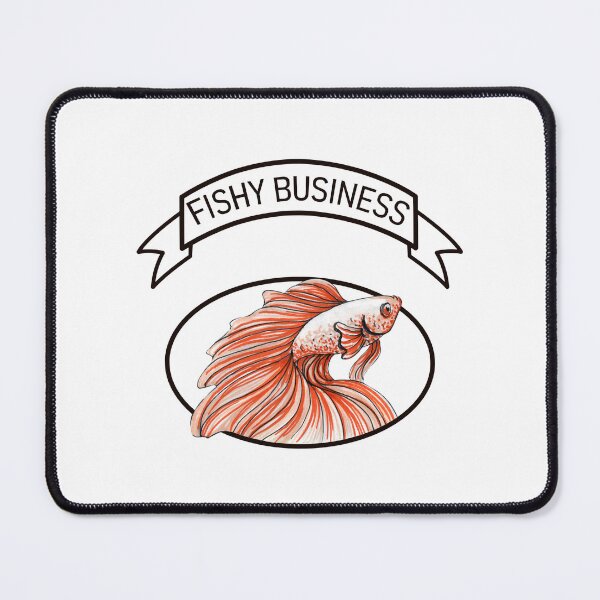 Item preview, "Fishy Business" Betta Fish I designed and sold by Natasha Lay.