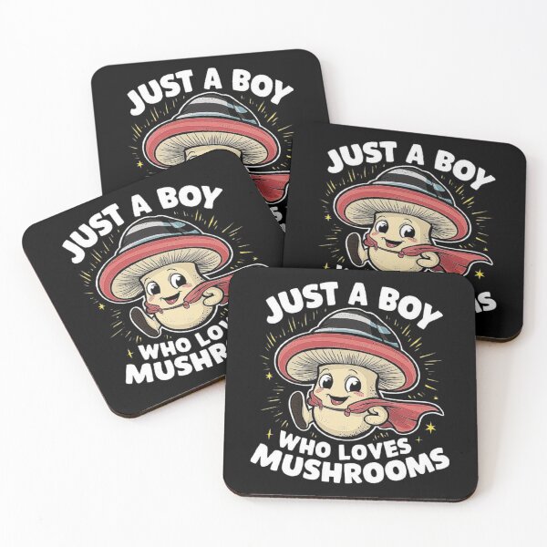 Item preview, Just a Boy Who Loves Mushrooms – Cute Mushroom Character Illustration designed and sold by love3617.