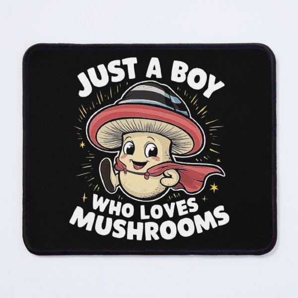 Item preview, Just a Boy Who Loves Mushrooms – Cute Mushroom Character Illustration designed and sold by love3617.