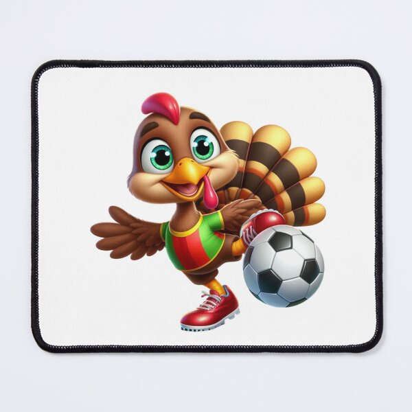 Item preview, Turkey Kickoff: Sporty Turkey in Red Shoes Scoring Goals! designed and sold by maritas22.