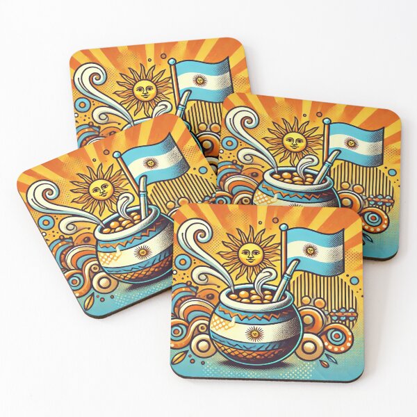 Item preview, Argentine Mate with Sun and Flag designed and sold by Da_ Crescente.