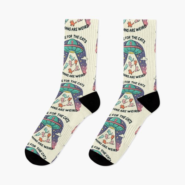 Item preview, Here for the Cats, Humans Are Weird designed and sold by Itouchedabee.