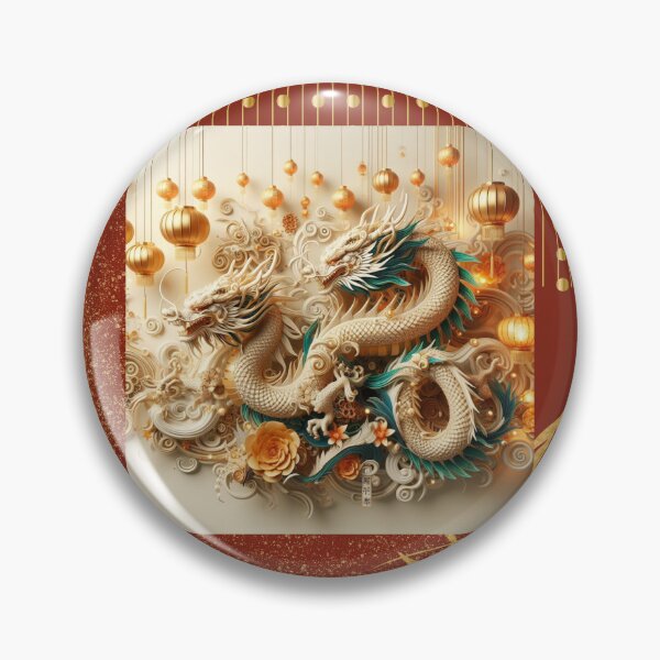 Item preview, Fantasy Dragon zodiac ushering Lunar New Year (silvergoldvisionary) designed and sold by SGVisionary.