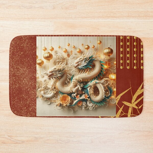 Item preview, Fantasy Dragon zodiac ushering Lunar New Year (silvergoldvisionary) designed and sold by SGVisionary.