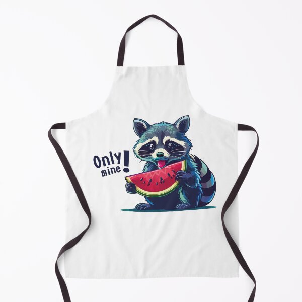 Item preview, cute raccoon eating watermelon designed and sold by PR7M.