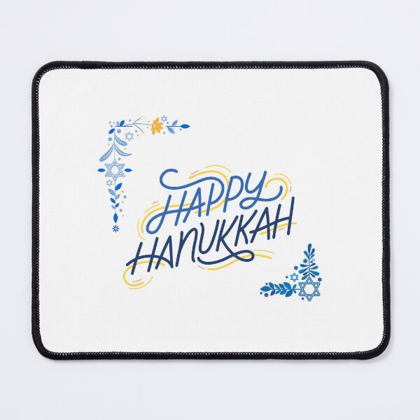 Item preview, Happy Hanukkah and Flower designed and sold by Kingkham-Design.