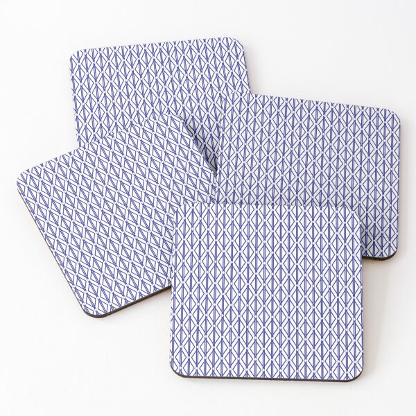 Item preview, Blue diamond geometric pattern designed and sold by RuthB-Design.