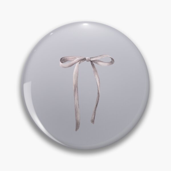 Item preview, Watercolor ribbon, bow. Grey pink colour Hand drawn coquette style illustration designed and sold by BartolArt.