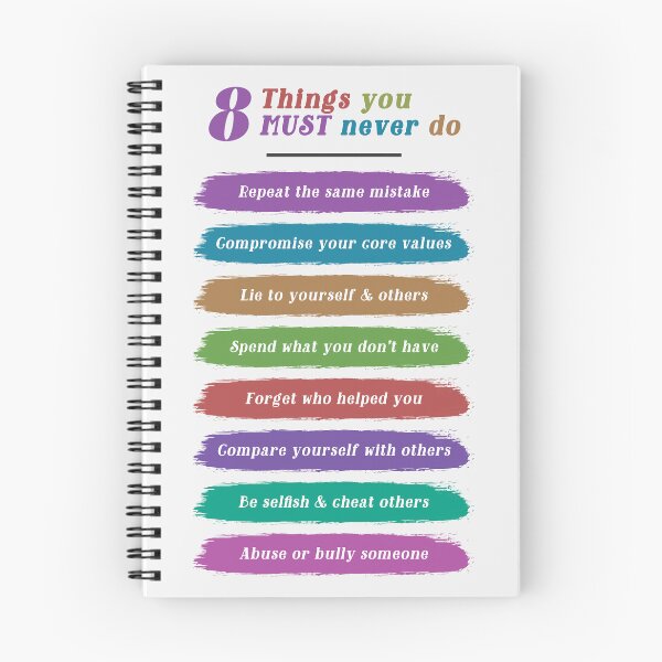 Item preview, Eight things you must never do designed and sold by VISUAL EDUCATION HUB.
