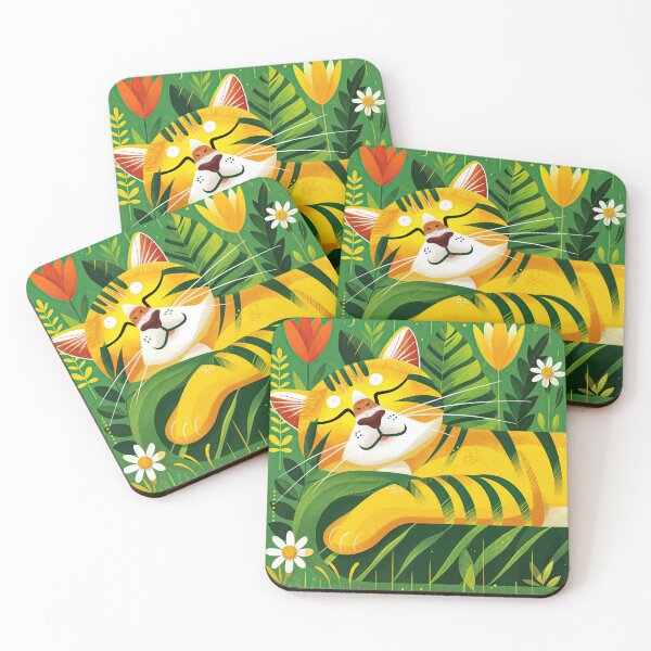 Item preview, Sticker T-shirt Design: SLEEPING CAT designed and sold by ForeverPrintsOK.