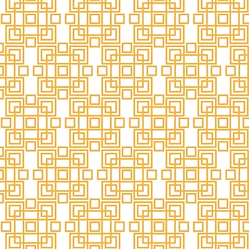 Artwork thumbnail, Yellow square geometric pattern by RuthB-Design