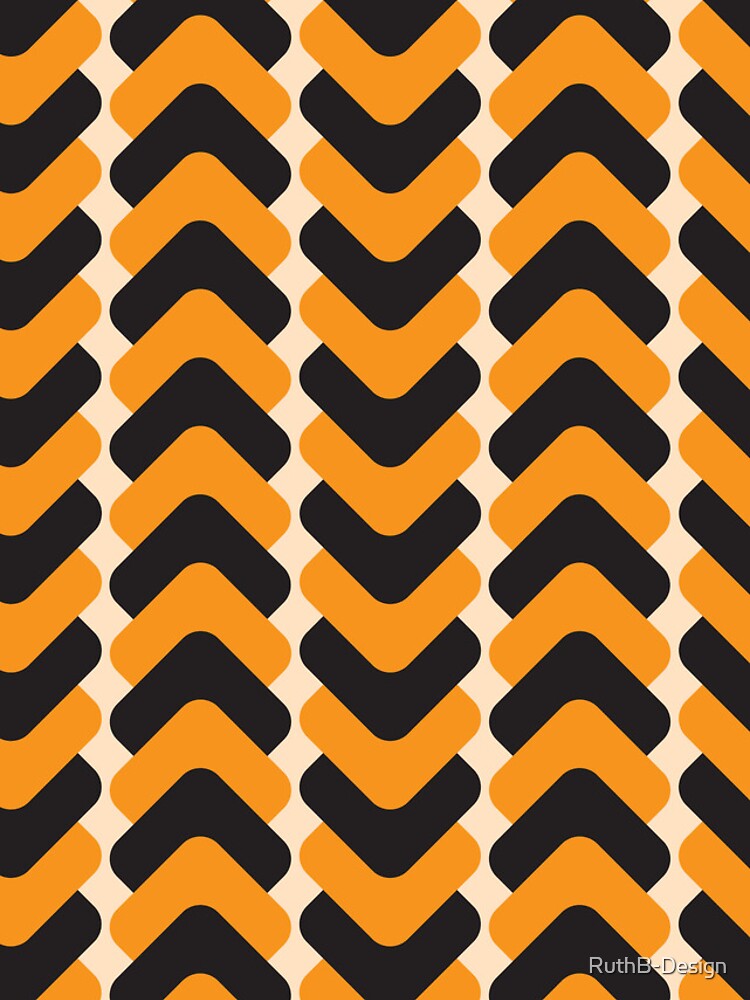 Thumbnail 4 of 4, iPhone Case, Orange and black pattern designed and sold by RuthB-Design.