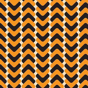 Artwork thumbnail, Orange and black pattern by RuthB-Design