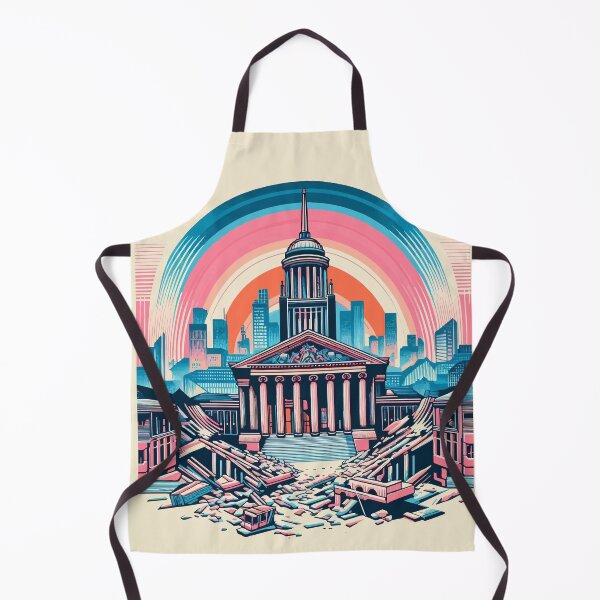 Item preview, Ruins of the Metropolis – symbolizing the fall of a great city in a comic-style aesthetic. designed and sold by e-milka.