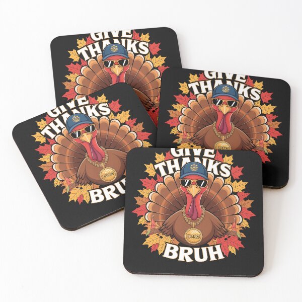 Item preview, Give Thanks Bro Funny Thanksgiving Thankful Turkey Kids Bruh designed and sold by PupnkittyMania ⭐⭐⭐⭐⭐.