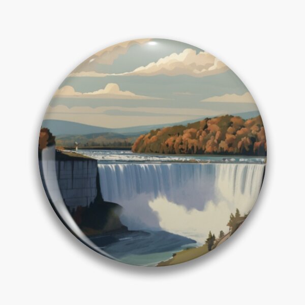 Item preview, 003 Vintage Niagara Falls Poster Design designed and sold by Alexis Art Collection.