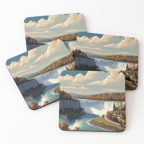 Item preview, 003 Vintage Niagara Falls Poster Design designed and sold by Alexis Art Collection.