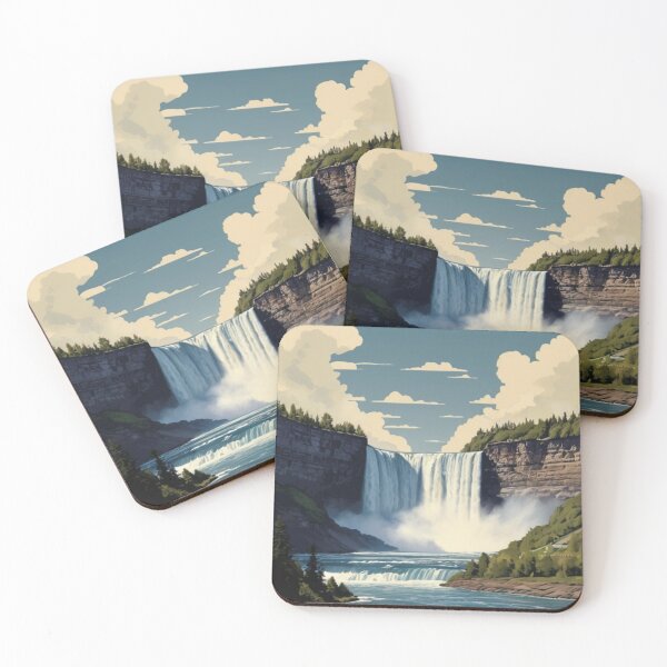 Item preview, 004 Vintage Niagara Falls Poster Design designed and sold by Alexis Art Collection.