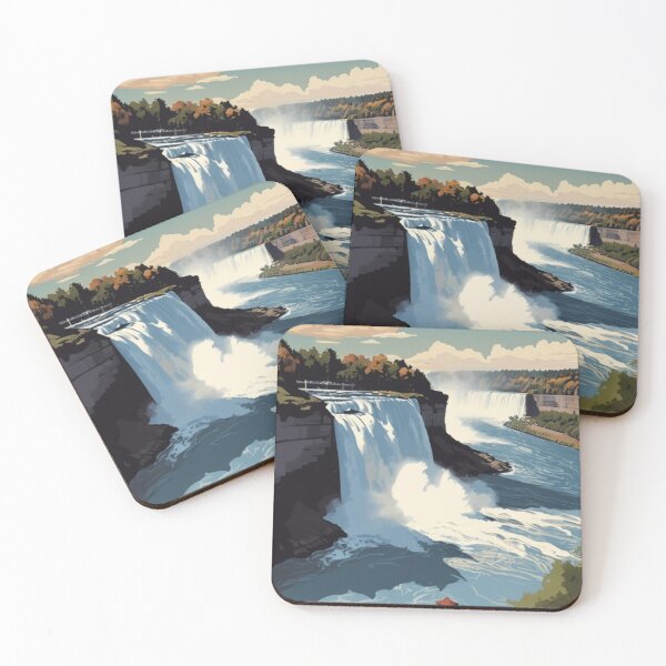 Item preview, 005 Vintage Niagara Falls Poster Design designed and sold by Alexis Art Collection.