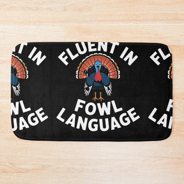 Item preview, Funny Fluent In Fowl Language designed and sold by PupnkittyMania ⭐⭐⭐⭐⭐.