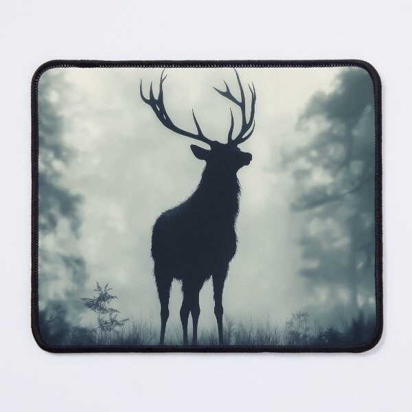 Item preview, Deer silhouette in the musty forest designed and sold by valerko26.