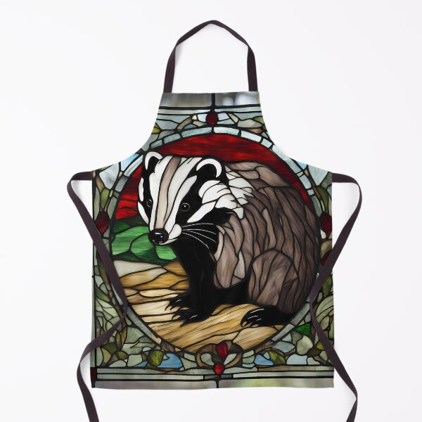 Item preview, Cute Badger Stained Glass designed and sold by CalmnessbyChoice.