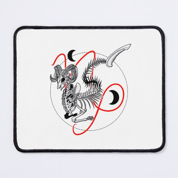 Item preview, Capricorn Skeleton designed and sold by Cosmic Aura Art.