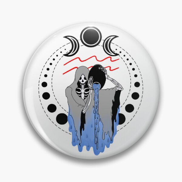 Item preview, Aquarius Skeleton designed and sold by Cosmic Aura Art.