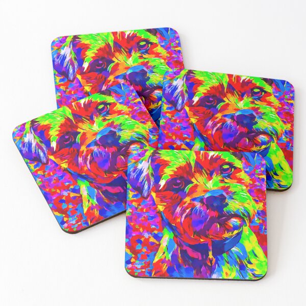 Item preview, Border Terrier (abstract digital painting) designed and sold by shrolts.