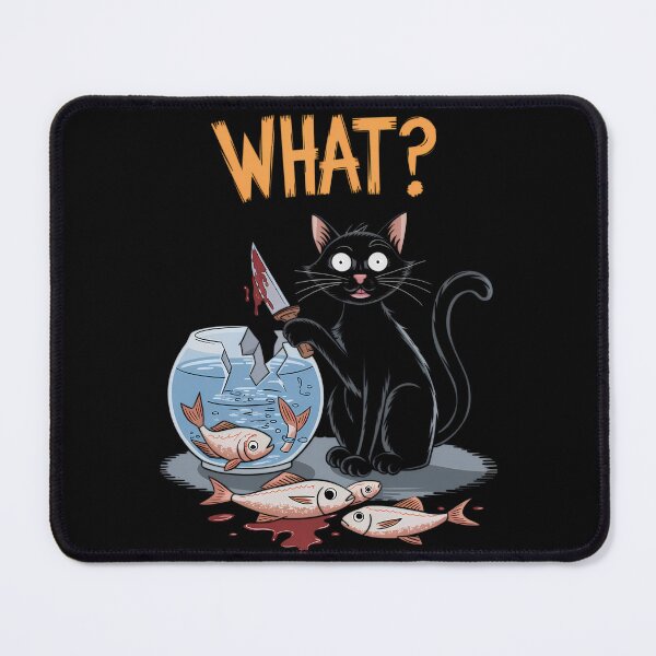 Item preview, What? Mischievous Cat designed and sold by ZingZest.