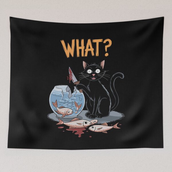 Item preview, What? Mischievous Cat designed and sold by ZingZest.