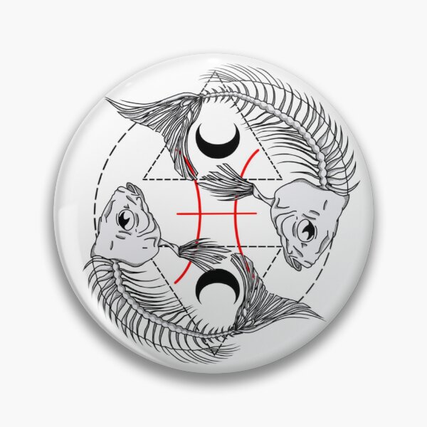Item preview, Pisces Skeleton designed and sold by Cosmic Aura Art.
