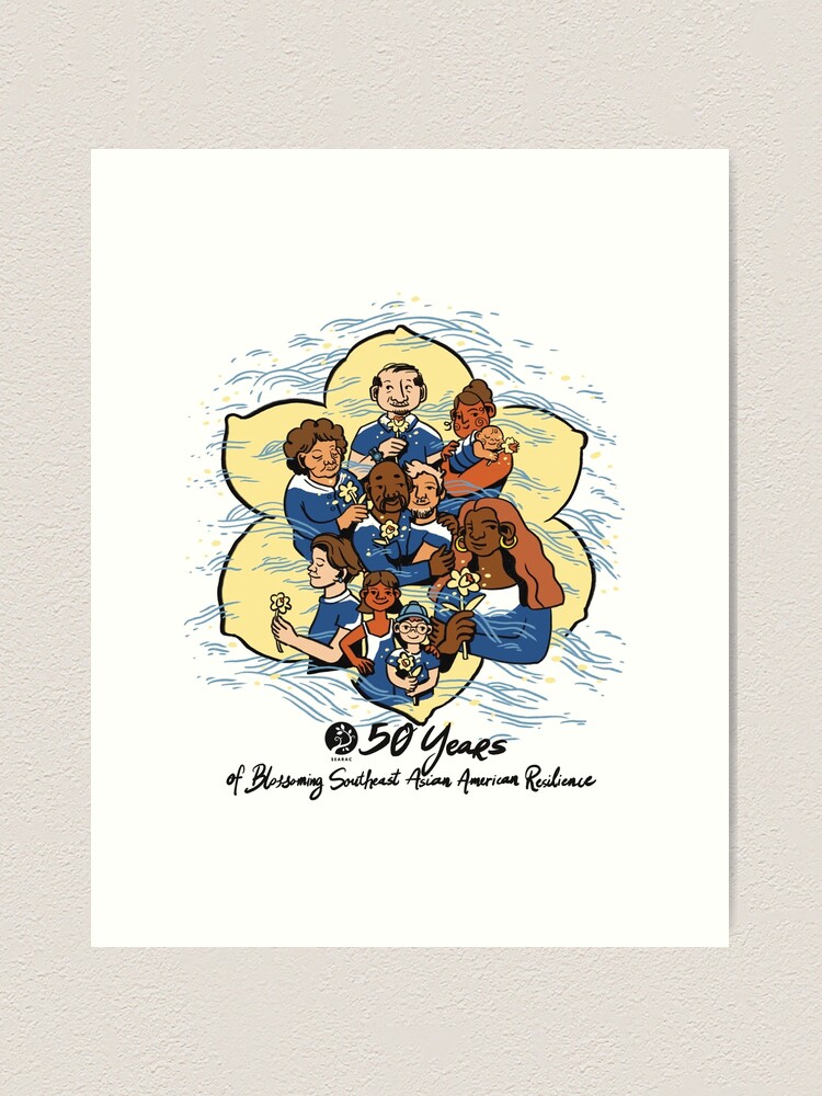 Thumbnail 1 of 3, Art Print, Nha Hoang - Blossoming Resilience designed and sold by searac.
