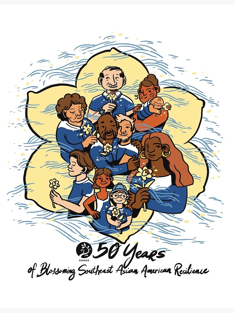 Thumbnail 3 of 3, Art Print, Nha Hoang - Blossoming Resilience designed and sold by searac.