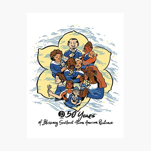 Item preview, Nha Hoang - Blossoming Resilience designed and sold by Southeast Asia Resource Action Center (SEARAC).