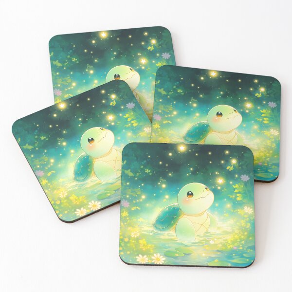 Item preview, Turtle in a Dreamy Starry Pond designed and sold by AshiraCreations.